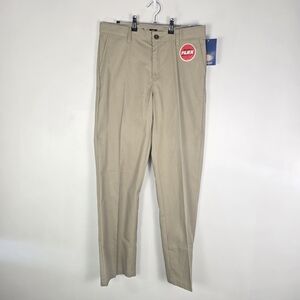 Dickies Boys Khaki Uniform Pants 16 Husky Flat Front